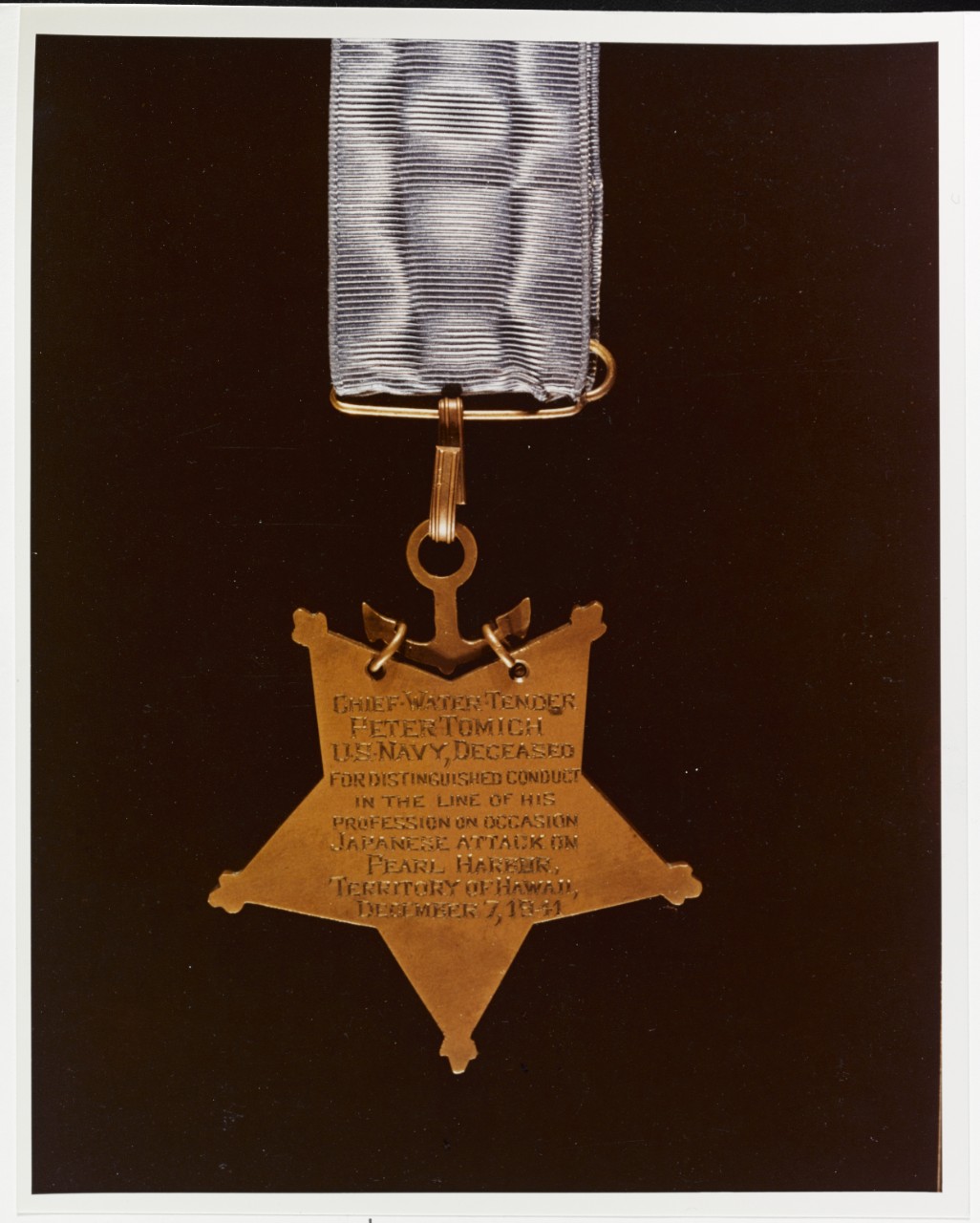 Photo #: NH 95031-KN (Color) U.S. Navy Medal of Honor