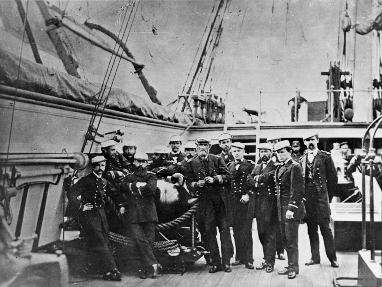 Officers & Crew of the U.S.S June 1871 War & Conflict Monocacy 