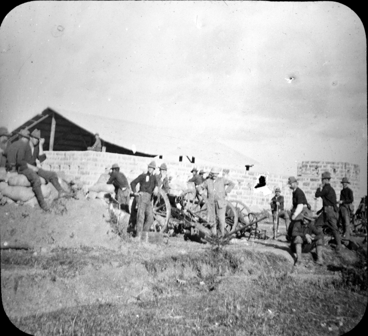 3rd U.S. artillery after capture of blockhouse, La Loma