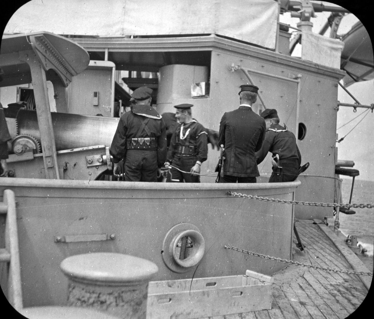 8 inch gun crew of USS Charleston 