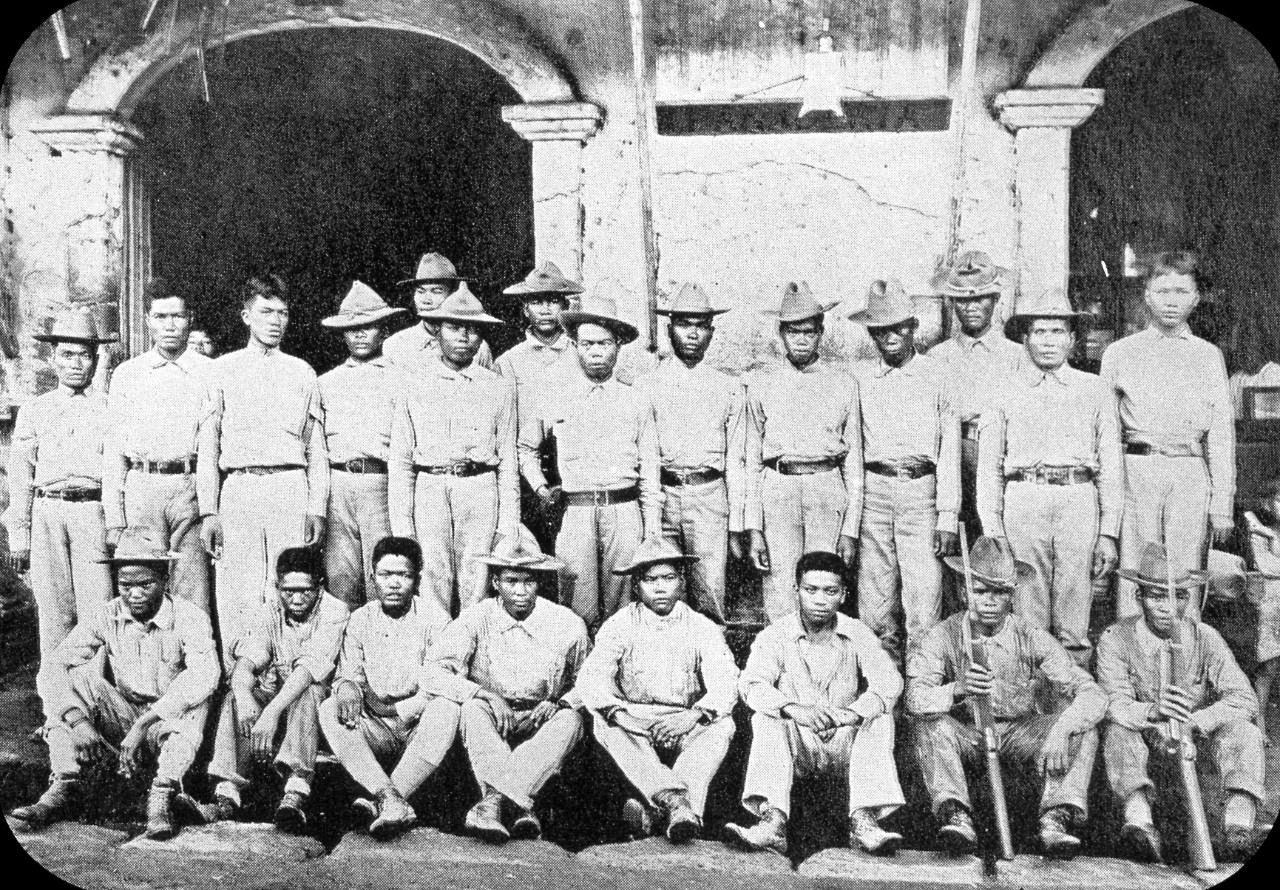 Maccabebe Scouts with Gen. Funston at the Capture of Aguinaldo, Palanan-Philippines