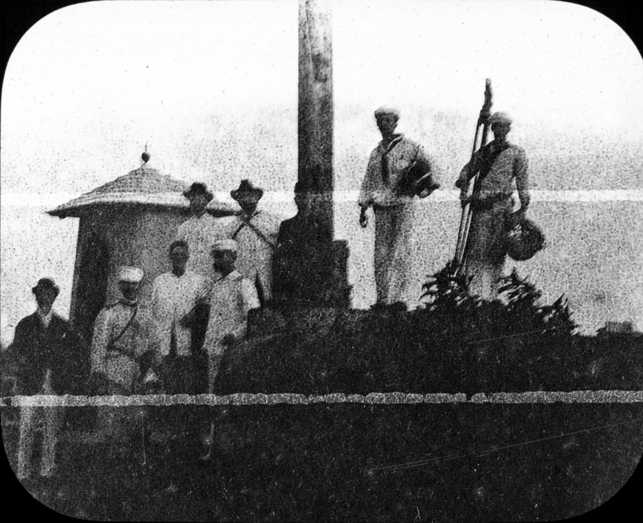 Before the raising of USS Olympia’s Flag over Manila, Aug. 13th 1898