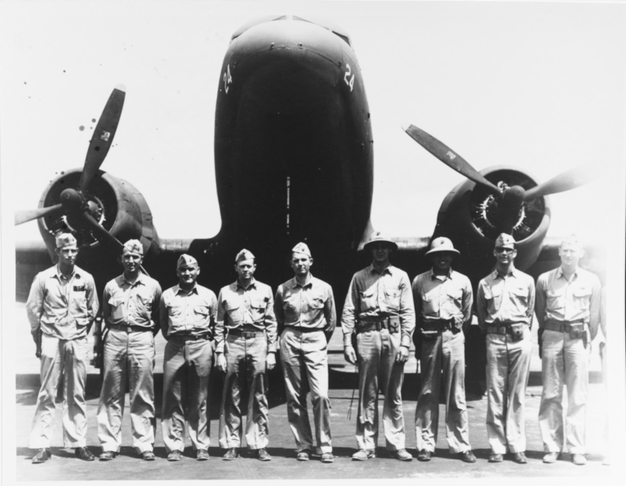 Photo #: 80-G-357083  Marine Aviator Survivors of the Battle of Midway