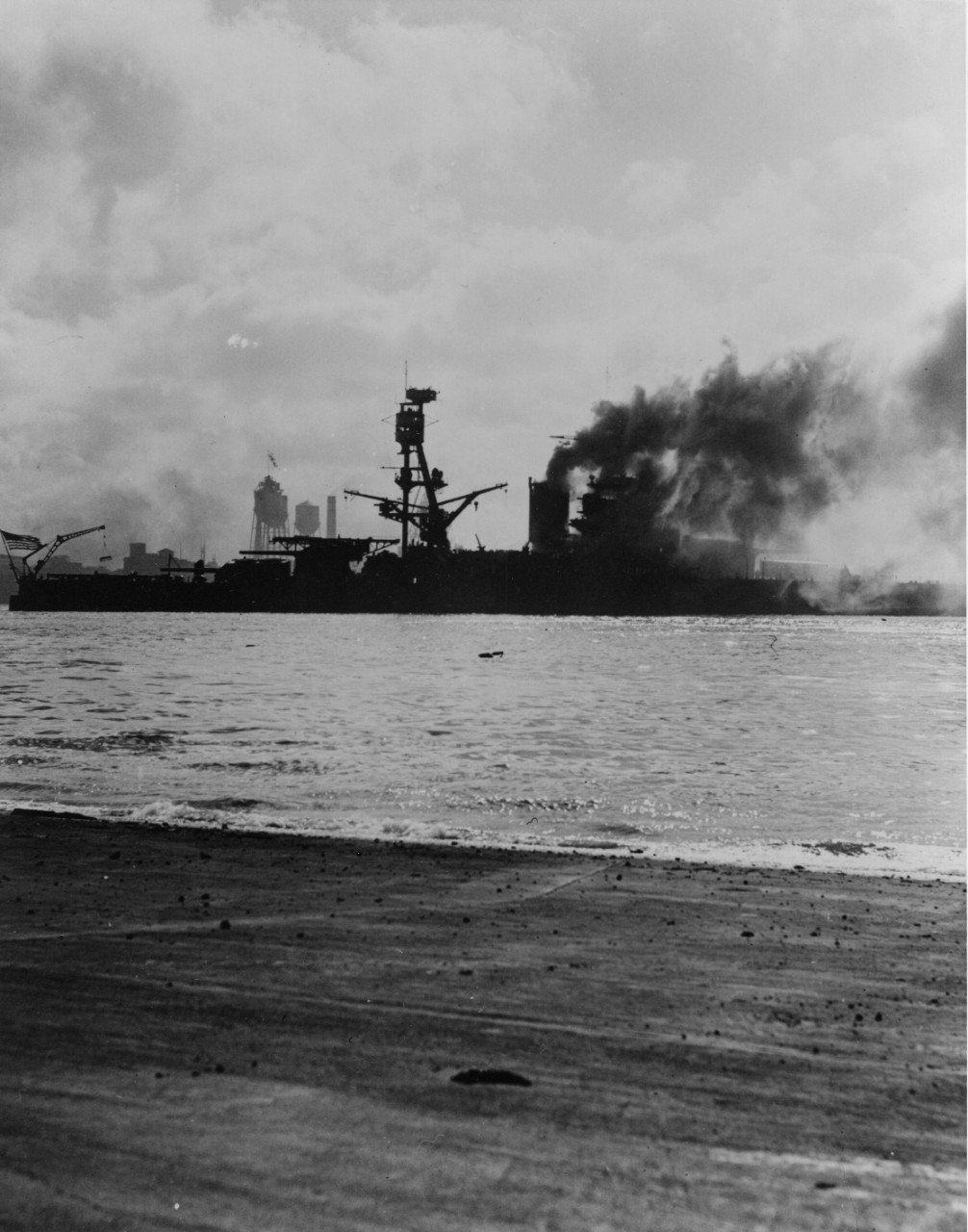 Uss Nevada During The Pearl Harbor Attack