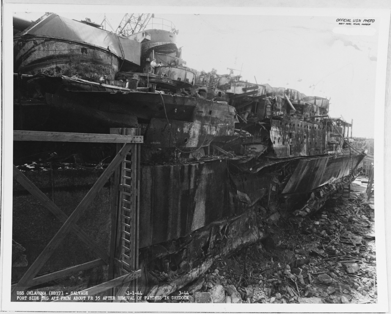 Salvage Of Uss Oklahoma 1942 1944