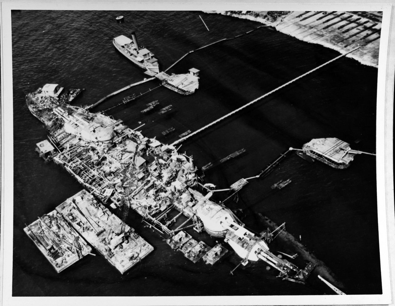 Photo #: NH 64495  Salvage of USS Oklahoma (BB-37), 1942-44