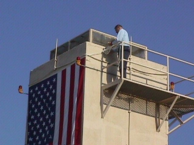 American Flag on the Navy Annex Building, 13 September 2001