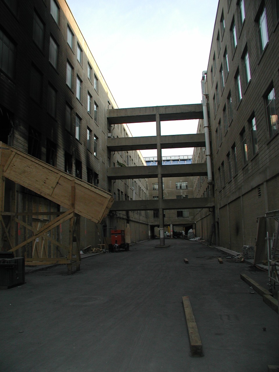 The alley between C and B Rings, 10 October 2001