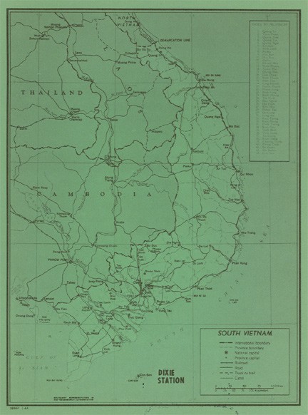 Image of Map of South Vietnam
