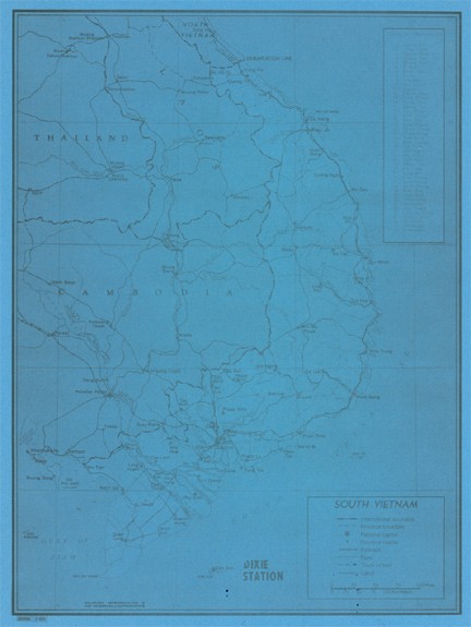 Image of Map of South Vietnam