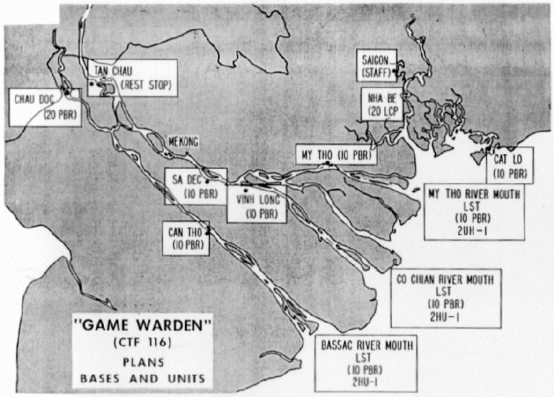 Image of Map of Game Warden (CTF 116) Plans, Bases And Units