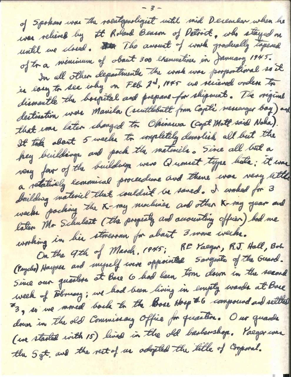 <p>Letter from Wright to his parents, Sep. 8, 1945, page 3</p>