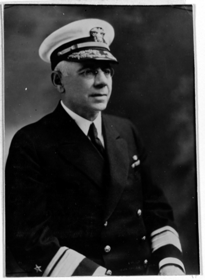 Rear Admiral John A. Hoogewerff, USN, Awarded the Navy Cross. NH 49041.