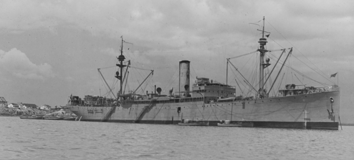 Black Hawk anchored in Guantanamo Bay, Cuba, circa 1920-1921. (Naval History and Heritage Command Photograph NH 61909)