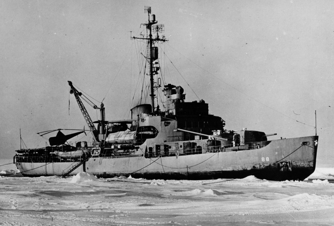 Burton Island circa 1946–1949. (Naval History and Heritage Command Photograph NH 79411)