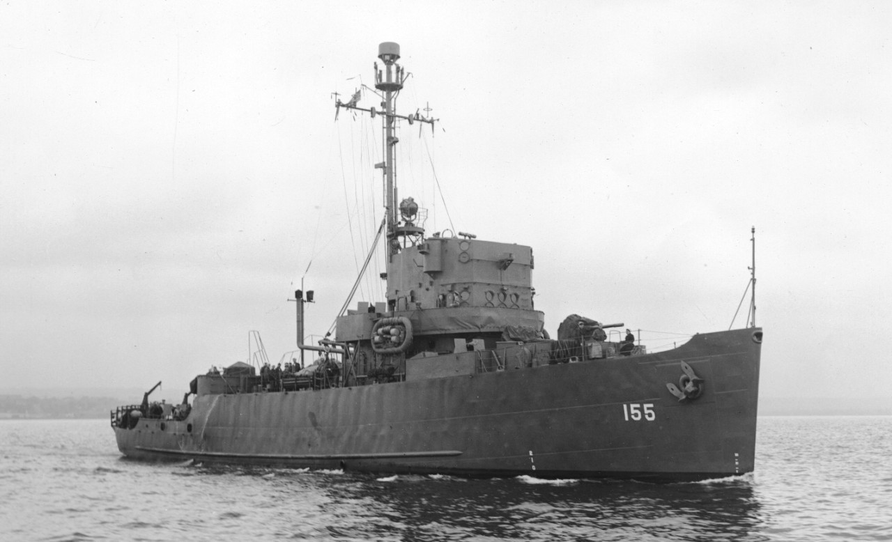 Capable, off Seattle, Wash., 6 July 1945. (U.S. Navy Bureau of Ships Photograph BS-86282, National Archives and Records Administration, Still Pictures Division, College Park, Md.)