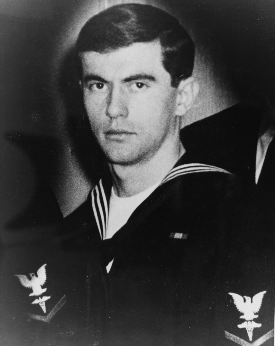 Hospital Corpsman Third Class Wayne Maurice Caron, circa 1968. (Naval History and Heritage Command Photograph USN 1143379)