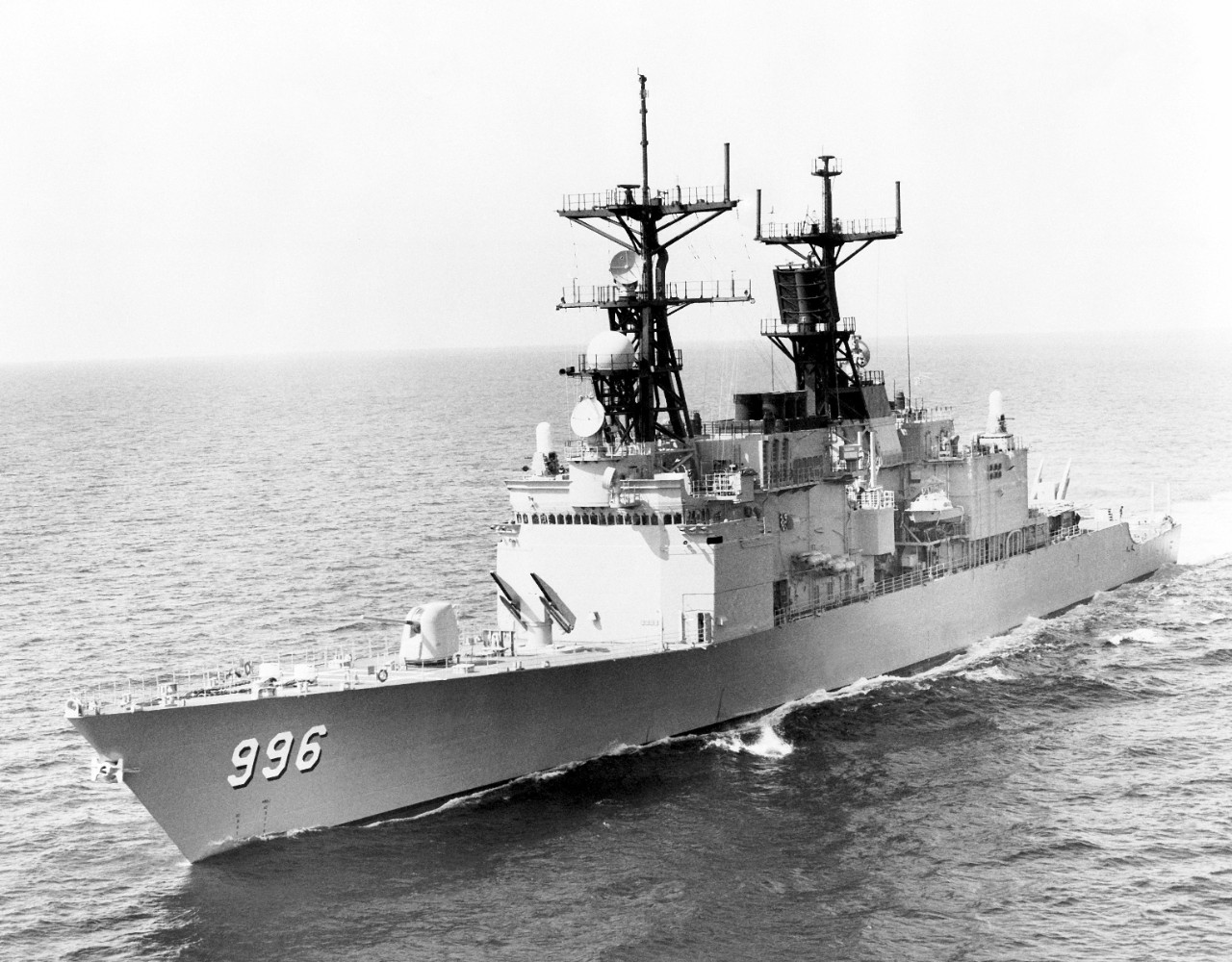 Chandler underway, February 1983. (U.S. Navy Photograph DN-SN-83-05572, National Archives and Records Administration, Still Pictures Division, College Park, Md.)