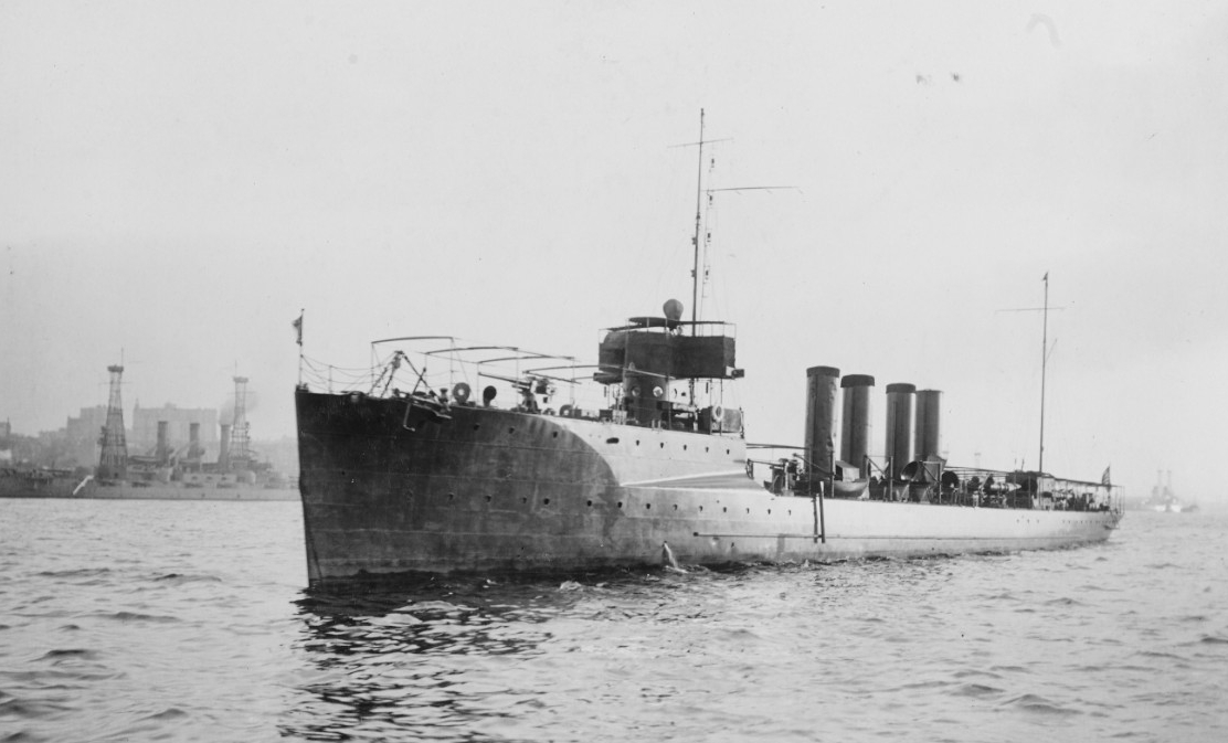 Drayton, prior to World War I, probably in New York Harbor. (Naval History and Heritage Command Photograph, NH 564)