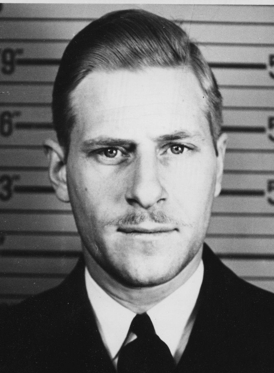 Lt. Edgar Griffith Chase, USN, identification photo, circa July 1940. (Original in Officer Personnel Jacket, National Personnel Records Center, St. Louis, Mo.; copy in Ship Name and Sponsor Files, Naval History and Heritage Command)