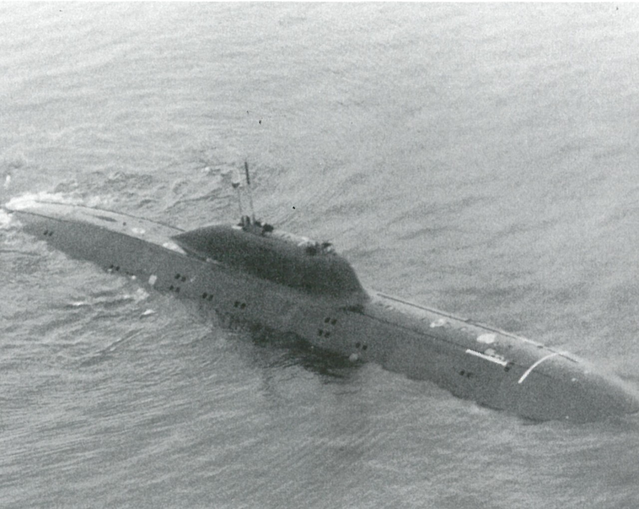 Photo of the Akula-class submarine taken during Francis Hammond’s surveillance operations in the northeastern Pacific in June 1986.  