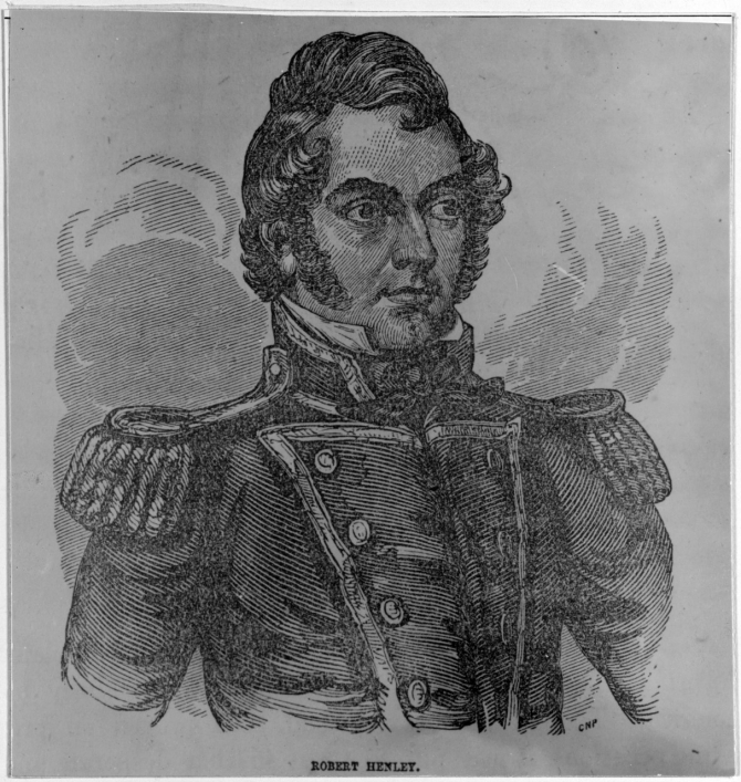 Lieutenant Robert Henley, USN from a photograph in "The American Navy" by Peterson, p. 476. Naval History and Heritage Command, NH 49113. 