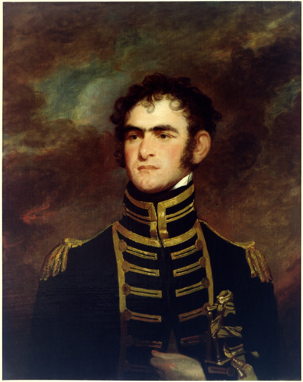 Undated oil portrait of Commodore John Rodgers, USN, by Gilbert Stuart. Courtesy of the U.S. Navy Art Collection, Washington, D.C. Donation of Mrs. Robert Giles and Miss Nannie Macomb, 1946. (Naval History and Heritage Command photo KN-13109)