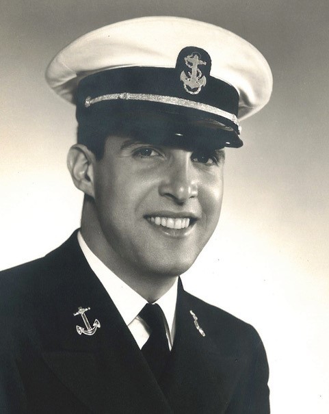 Midshipman Robert L. Leopold circa 1940. (Photograph courtesy of Thomas Plaut)