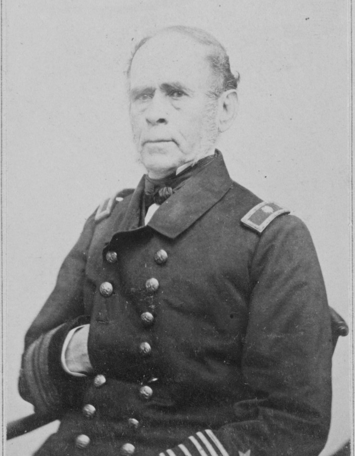 Commodore John Pope circa 1864. (Naval History and Heritage Command Photograph NH 47378)