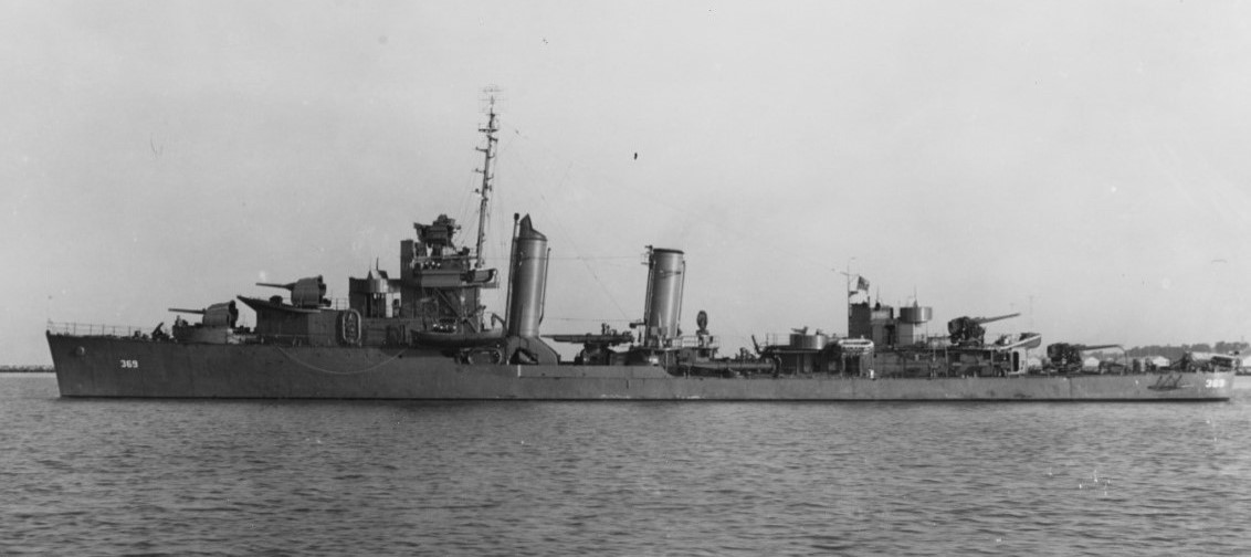 Reid departing the San Francisco area for Pearl Harbor on 22 March 1942. (U.S. Navy Bureau of Ships Photograph 19-N-28719, National Archives and Records Administration, Still Pictures Division, College Park, Md.)