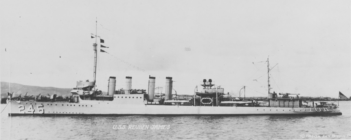 USS REUBEN JAMES (DD-245)