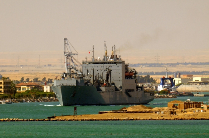 Sacagawea-transits the Suez Canal-18Jun2011-110618-N-QL471-100