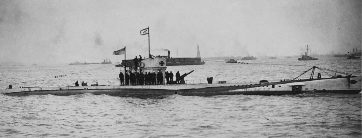 UB-88 in New York harbor