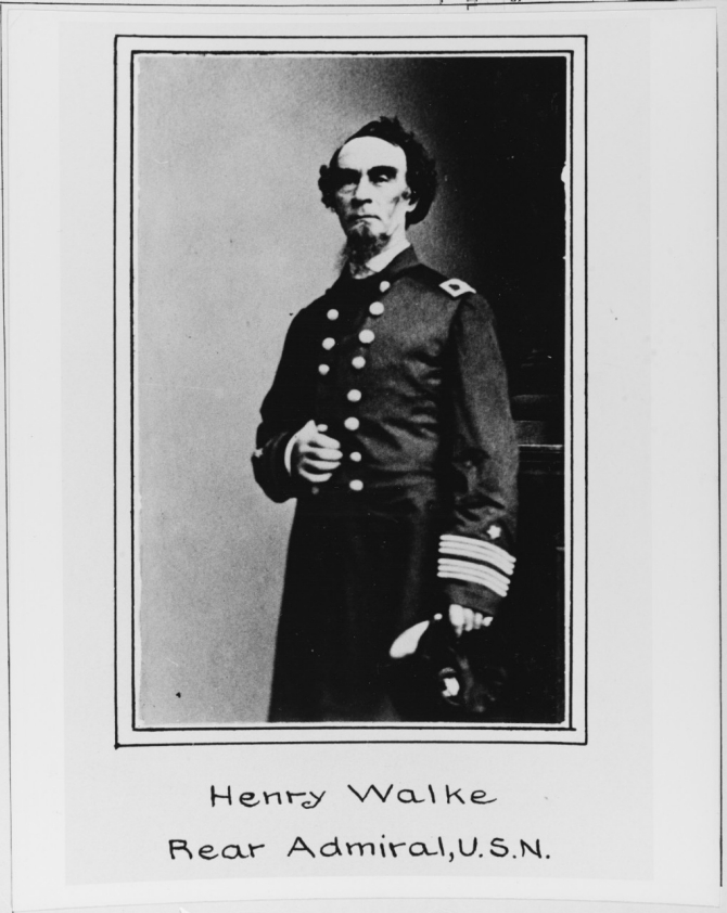Capt. Henry Walke, shown here in service uniform circa 1863-1866, served in the U.S. Navy for nearly 40 years and retired as a rear admiral. His service took him all over the world and he would see action in such conflicts as the Mexican-American War and the Civil War. (U.S. Naval History and Heritage Command Photograph NH 66752)