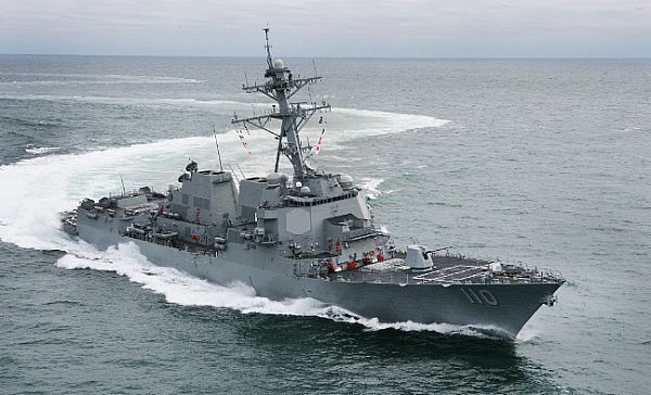 William P. Lawrence (DDG 110) on her trials
