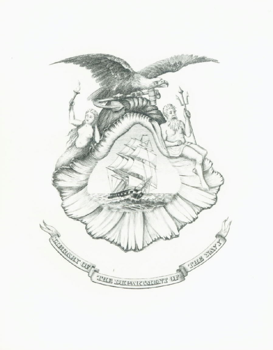 Navy Department Library bookplate.