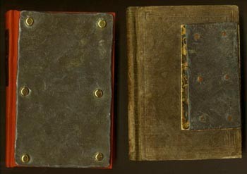 Two lead-weighted US Navy signal books from the American Civil War.