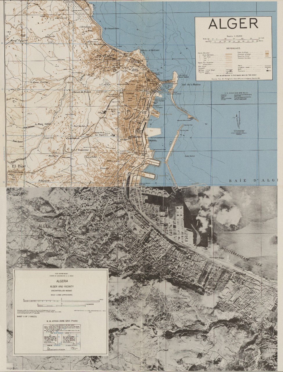 Alger 1942 Map