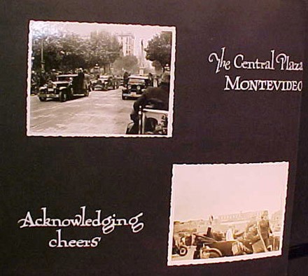 (Left) The Central Plaza Montevideo (Right) Acknowledging cheers