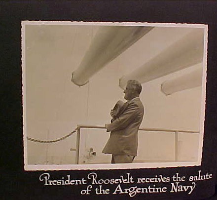 President Roosevelt recived the salute of the Argentine Navy