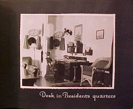 Desk in President's quarters