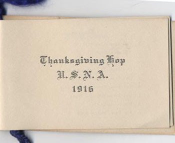 Thanksgiving Hop, U.S.N.A. 1916.