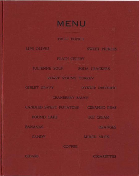 <p>Menu - USS ALTAIR Christmas Dinner, 1932</p>
