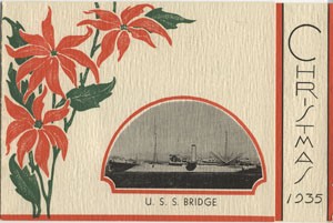 Cover - Christmas 1935, U.S.S. Bridge.