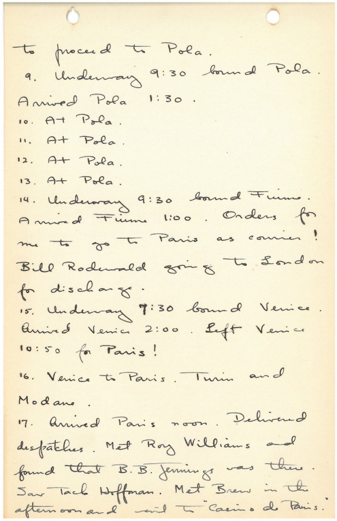 Edward P. Street Diary Page 2. Transcription below.