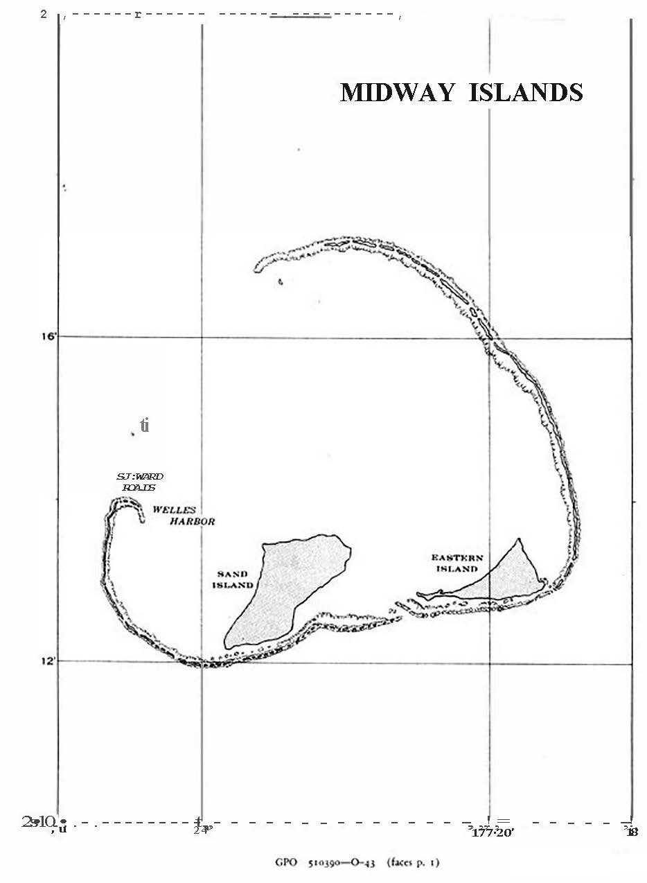 Midway Islands - map