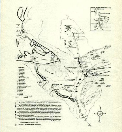 Map of Battle of Mobile Bay