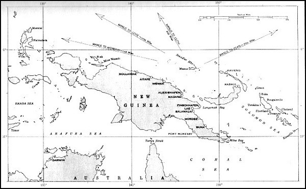 Image of Map: New Guinea (and small part of Australia).