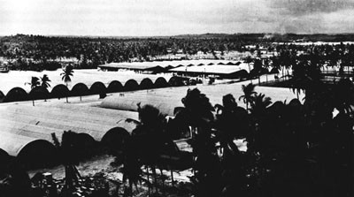 Multiple-Quonset Warehouses at the Supply Depot, Calicoan Island. 