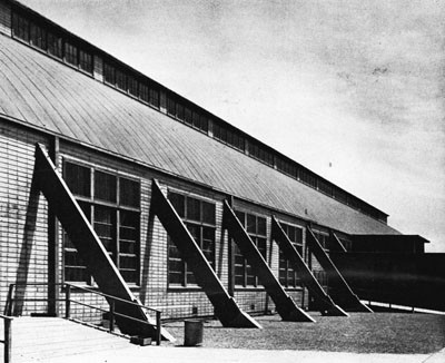 Exterior of South Drill Hall, Camp Parks.